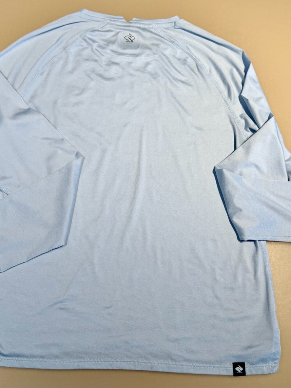 Rabbit Running Powder Blue Long-Sleeve Performance Tee Size Womens L - Picture 3 of 8